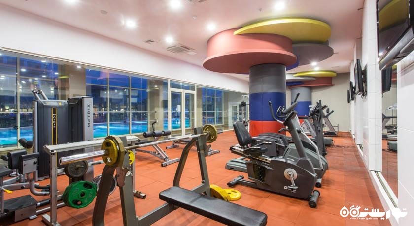 نمای سالن بدنسازی هتل